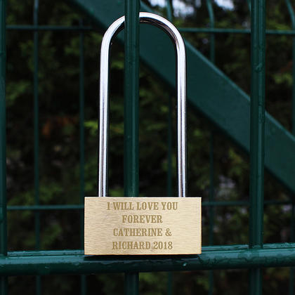 Personalised Message Padlock