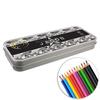 Army Camo Personalised Pencil Tin Box with Pencil Crayons