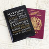 Dont Forget Personalised Leather Passport Holder - Black