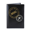 Stamped Personalised Leather Passport Holder - Black