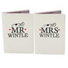 Mr & Mrs Personalised Leather Passport Holders - Set of 2 Cream