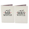 Mr & Mrs Personalised Leather Passport Holders - Set of 2 Cream