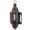 Moroccan Intricate Glass Style Fretwork Lantern - Gold Effect