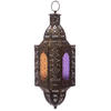Moroccan Intricate Glass Style Hanging Lantern - Gold Effect