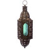 Moroccan Intricate Glass Style Hanging Lantern - Gold Effect