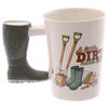 Boot Shaped Handle Ceramic Garden Mug