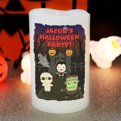 Halloween Personalised LED Candle