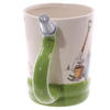 Hose Shaped Handle Ceramic Garden Mug