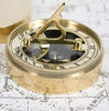 Iconic Adventurer's Personalised Brass Sundial Compass