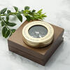 Travellers Personalised Brass Compass with Wooden Box