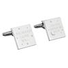 To The Moon and Back Personalised Square Cufflinks