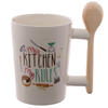 Spoon Handle Ceramic Kitchen Mug
