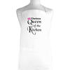 Queen of the Kitchen Personalised Apron - White