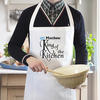 King of the Kitchen Personalised Apron - White