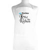 King of the Kitchen Personalised Apron - White