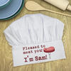 Pleased To Meat You Personalised Chef Hat