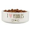 Cat I Heart Personalised Medium Bowl - White