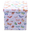 Butterfly Design - Foldable Padded Stool & Storage Box