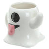 Spooky Emotive Ghost Ceramic Mug