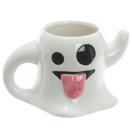Spooky Emotive Ghost Ceramic Mug