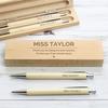 Classic Personalised Wooden Case with Pen & Pencil Set