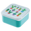 Cactus Design Plastic Lunch Boxes - Set of 3