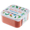 Cactus Design Plastic Lunch Boxes - Set of 3