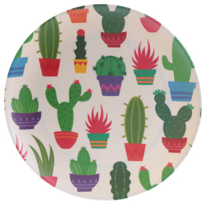 Cactus Design Bambootique Eco Friendly Plate