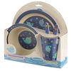 Narwhal Design Bambootique Eco Friendly Kid's Dinner Set