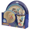 Mermaid Design Bambootique Eco Friendly Kid's Dinner Set