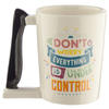 TV Remote Shaped Handle Ceramic Mug