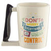 TV Remote Shaped Handle Ceramic Mug