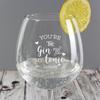 Gin to My Tonic Personalised Balloon Gin Glass