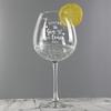 Gin to My Tonic Personalised Balloon Gin Glass