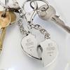 Best Friends Personalised Keyring Nickel Plated - 2 part Set