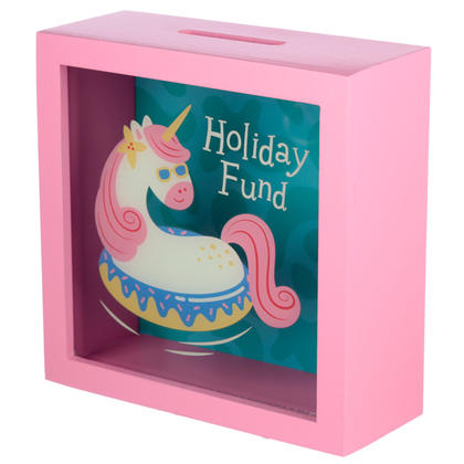 Unicorn Holiday Fund - See Your Savings Money Box