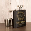 Fishing Personalised Hipflask Gift Set - Anodised