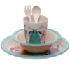 Monsters Design Bambootique Eco Friendly Kid's Dinner Set