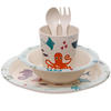 Sealife Design Bambootique Eco Friendly Kid's Dinner Set