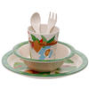 Sloth Design Bambootique Eco Friendly Kid's Dinner Set