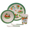 Sloth Design Bambootique Eco Friendly Kid's Dinner Set