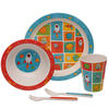 Space Design Bambootique Eco Friendly Kid's Dinner Set