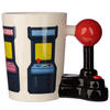 Retro Gaming Joystick Shaped Handle Ceramic Mug