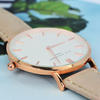 Ladies Modern - Vintage Personalised Leather Watch - Stone