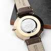 Men's Modern-Vintage Personalised Leather Watch - Brown