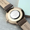 Men's Modern-Vintage Personalised Leather Watch - Brown