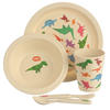 Dinosaur Design Bambootique Eco Friendly Kid's Dinner Set