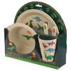 Dinosaur Design Bambootique Eco Friendly Kid's Dinner Set