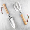 Gardening Trowel and Fork Personalised Set - Silver Plated