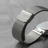 Ladies Personalised Metallic Mesh Watch - White Dial
